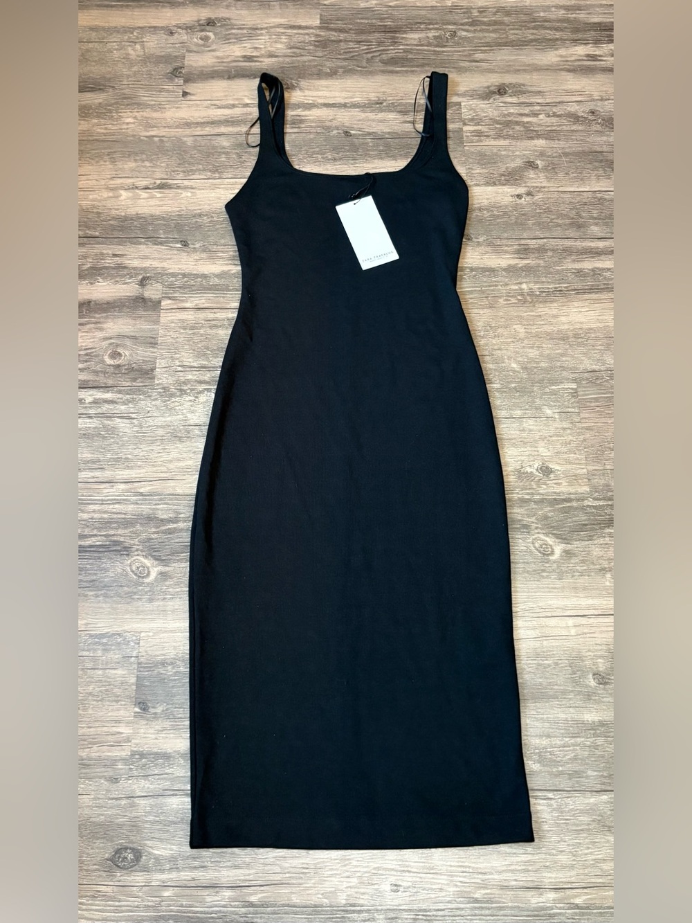 Zara Black Tank Midi Dress